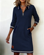 Charlotte | Classic Zip Polo Dress