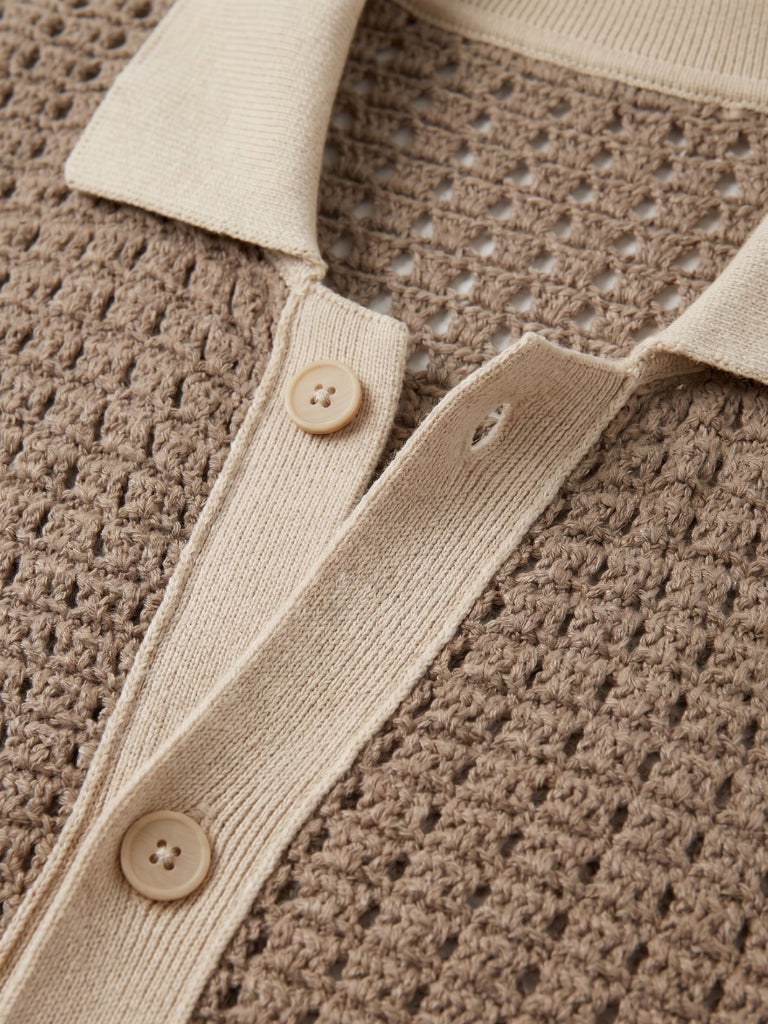 Structured Panel Resort Shirt