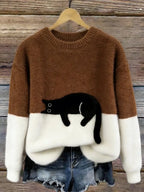Amy | Cosy Cat Knit Sweater