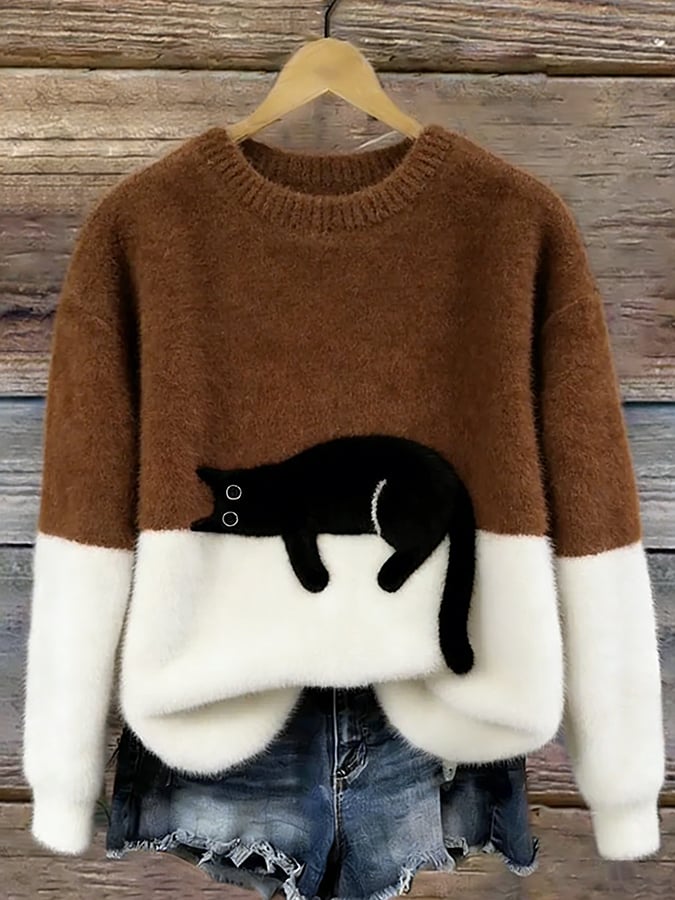 Amy | Cosy Cat Knit Sweater