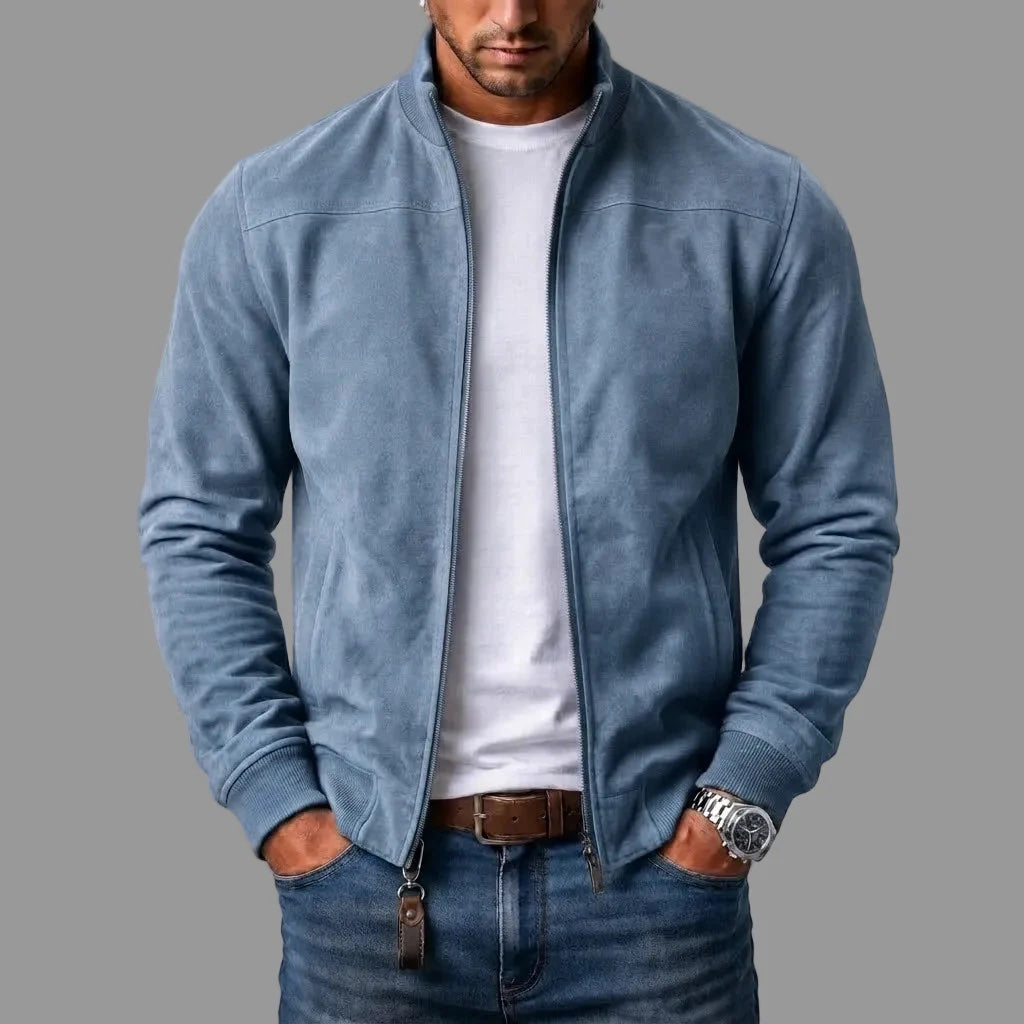 Edward | Classic Suede Bomber Jacket