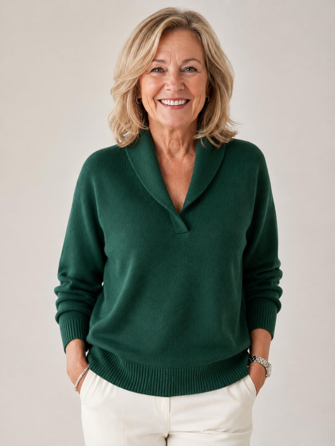 Freya | Comfortable V-Neck Jumper
