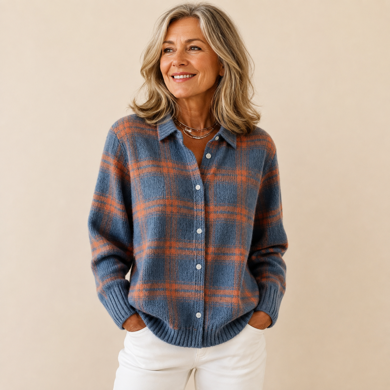 Sienna | Cozy Plaid Button-Down