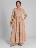 Grace | Short-Sleeve Midi Dress