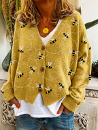 Delilah | Printed Knit Cardigan