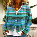 Delilah | Printed Knit Cardigan