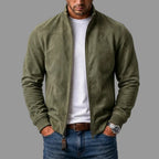 Edward | Classic Suede Bomber Jacket