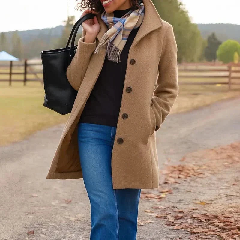 Eleanor | Classic Buttoned Coat