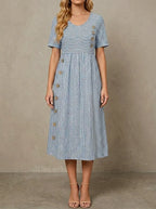 Riviera | Striped Midi Dress