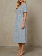 Riviera | Striped Midi Dress