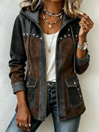 Isla | Two-Tone Hooded Jacket