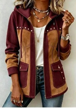 Isla | Two-Tone Hooded Jacket