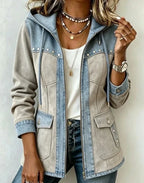 Isla | Two-Tone Hooded Jacket