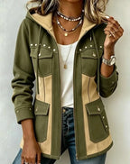Isla | Two-Tone Hooded Jacket
