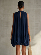 Camilla | Halter Neck Chiffon Balloon Mini Dress