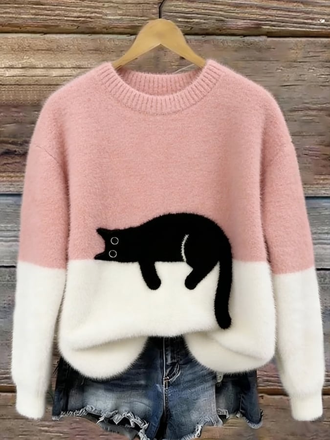 Amy | Cosy Cat Knit Sweater