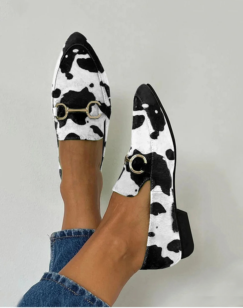 Sophie | Women's Printed Buckle Loafers