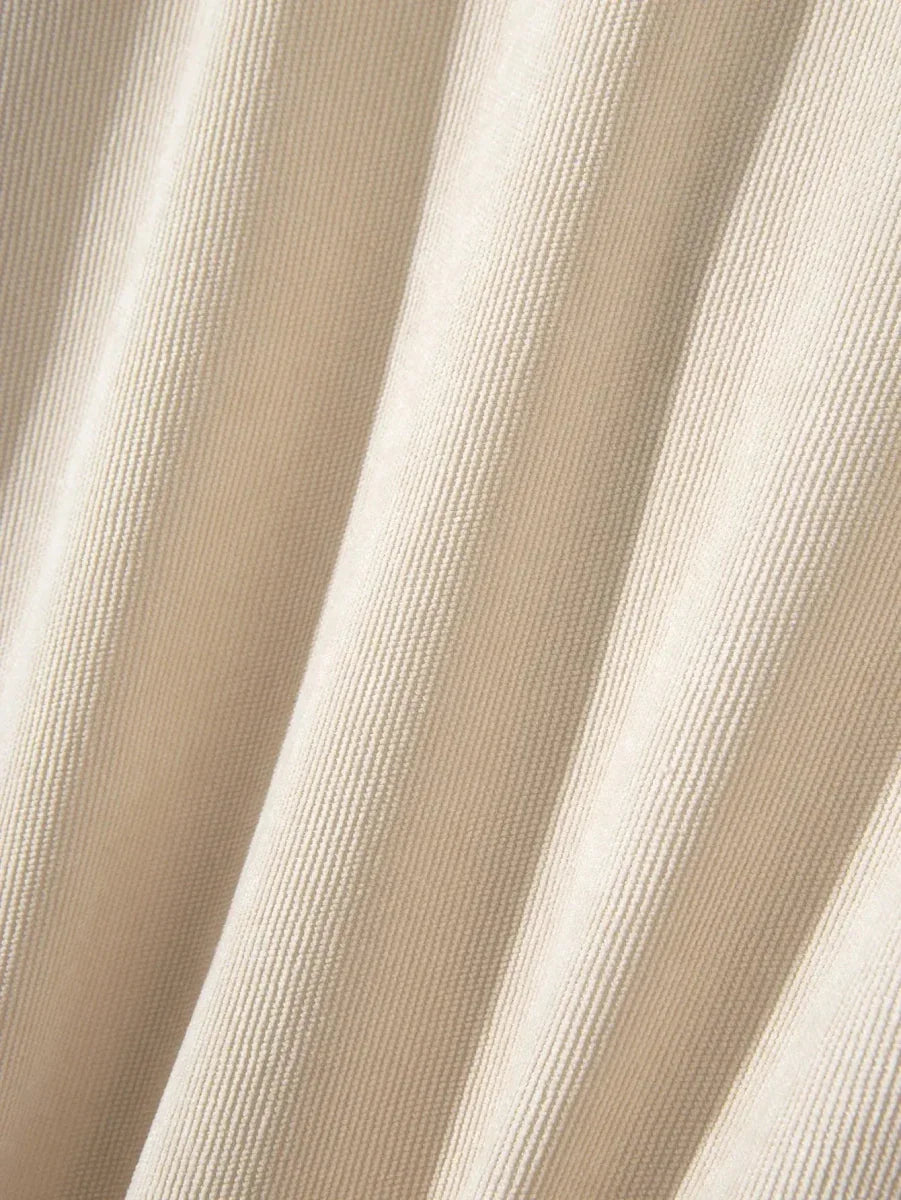 Casual Solid Corduroy Shirt