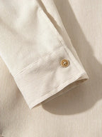 Casual Solid Corduroy Shirt