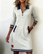 Charlotte | Classic Zip Polo Dress