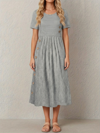 Riviera | Striped Midi Dress