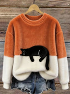 Amy | Cosy Cat Knit Sweater