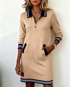 Charlotte | Classic Zip Polo Dress