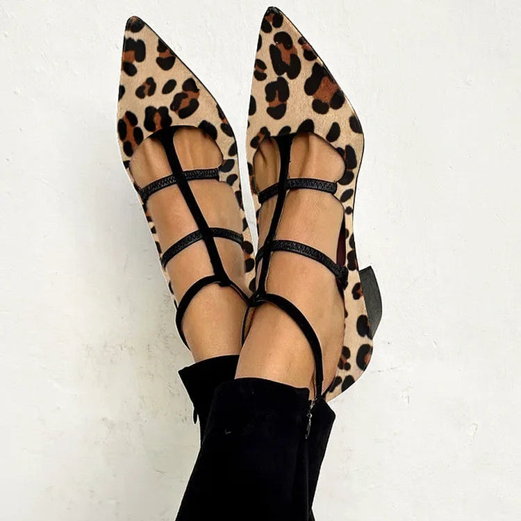 Ruby | Women's Leopard Strap Heels
