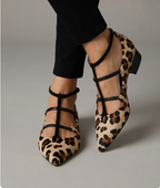 Ruby | Women's Leopard Strap Heels
