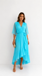 Isabelle™ | Elegant Chiffon Wrap Maxi Dress