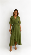 Isabelle™ | Elegant Chiffon Wrap Maxi Dress
