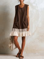 Coral | Ruffle Hem Dress