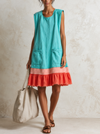 Coral | Ruffle Hem Dress