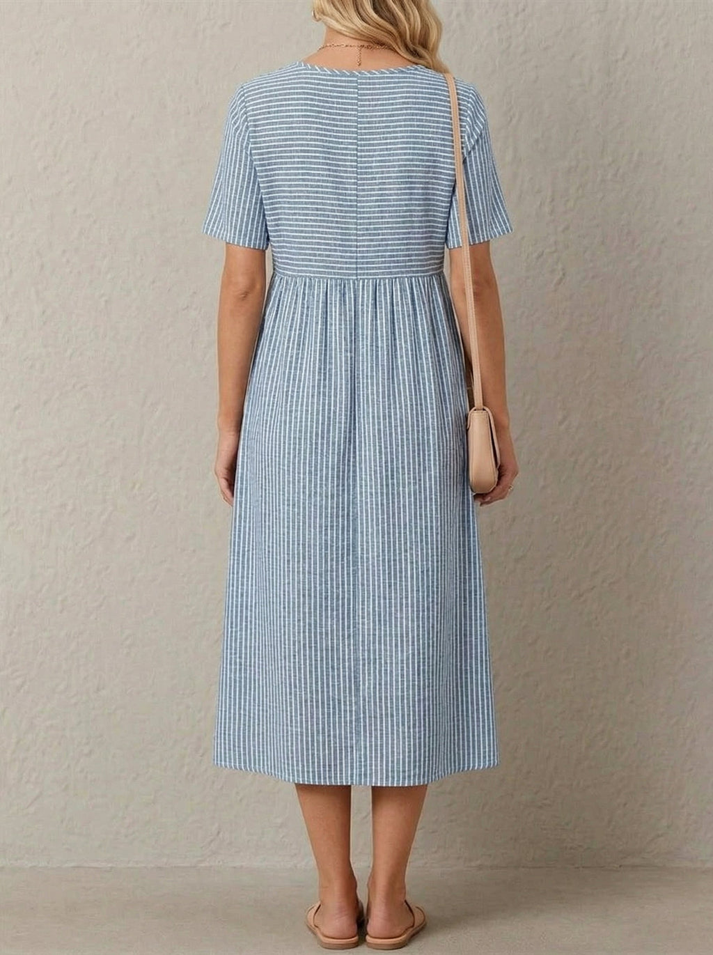 Riviera | Striped Midi Dress
