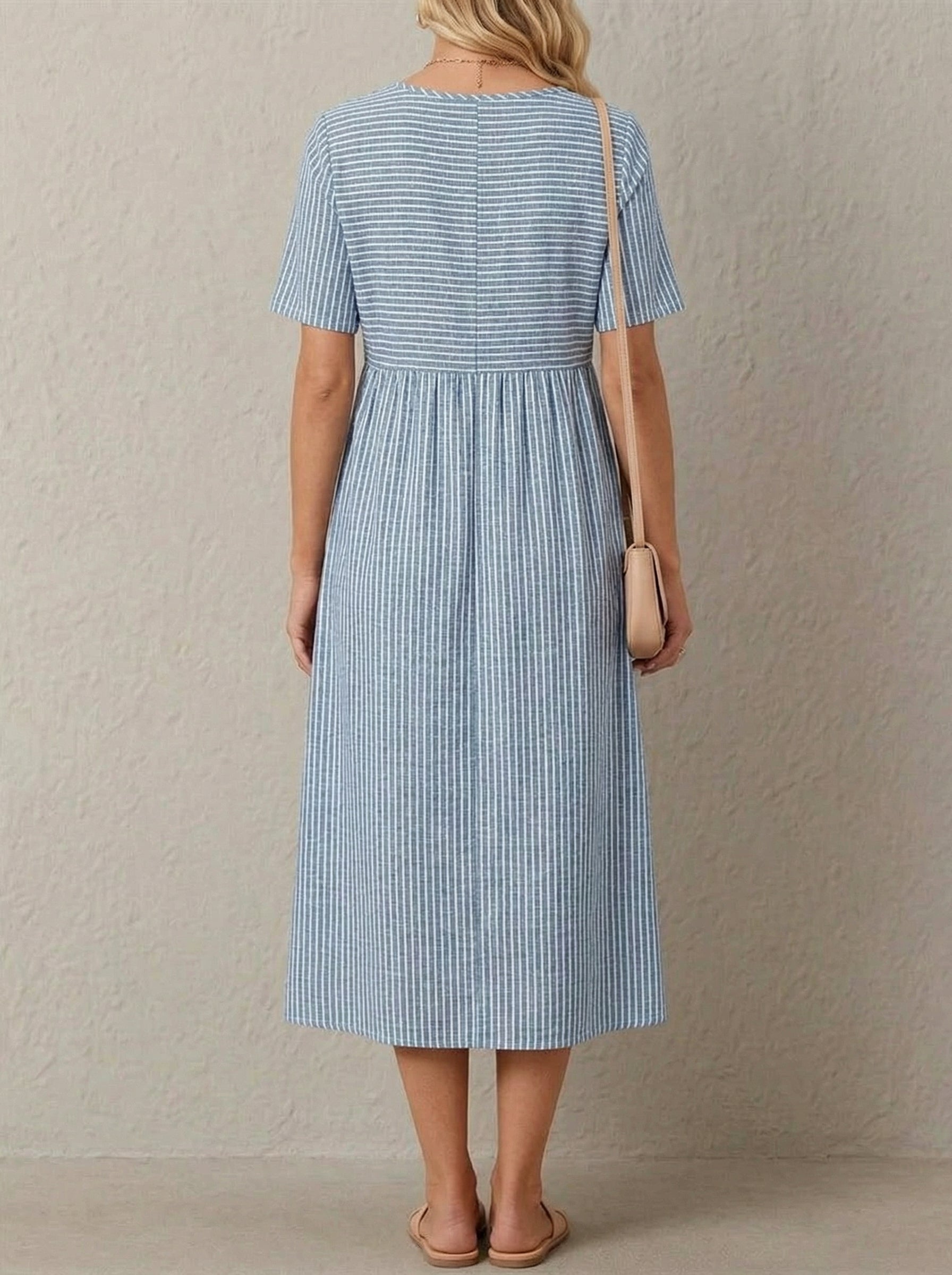 Riviera | Striped Midi Dress