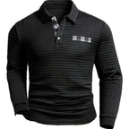 Declan | Textured Long-Sleeve Polo