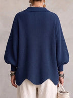 Harriet | Oversized Collar Cardigan