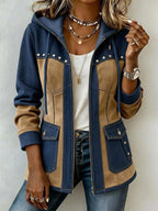 Isla | Two-Tone Hooded Jacket