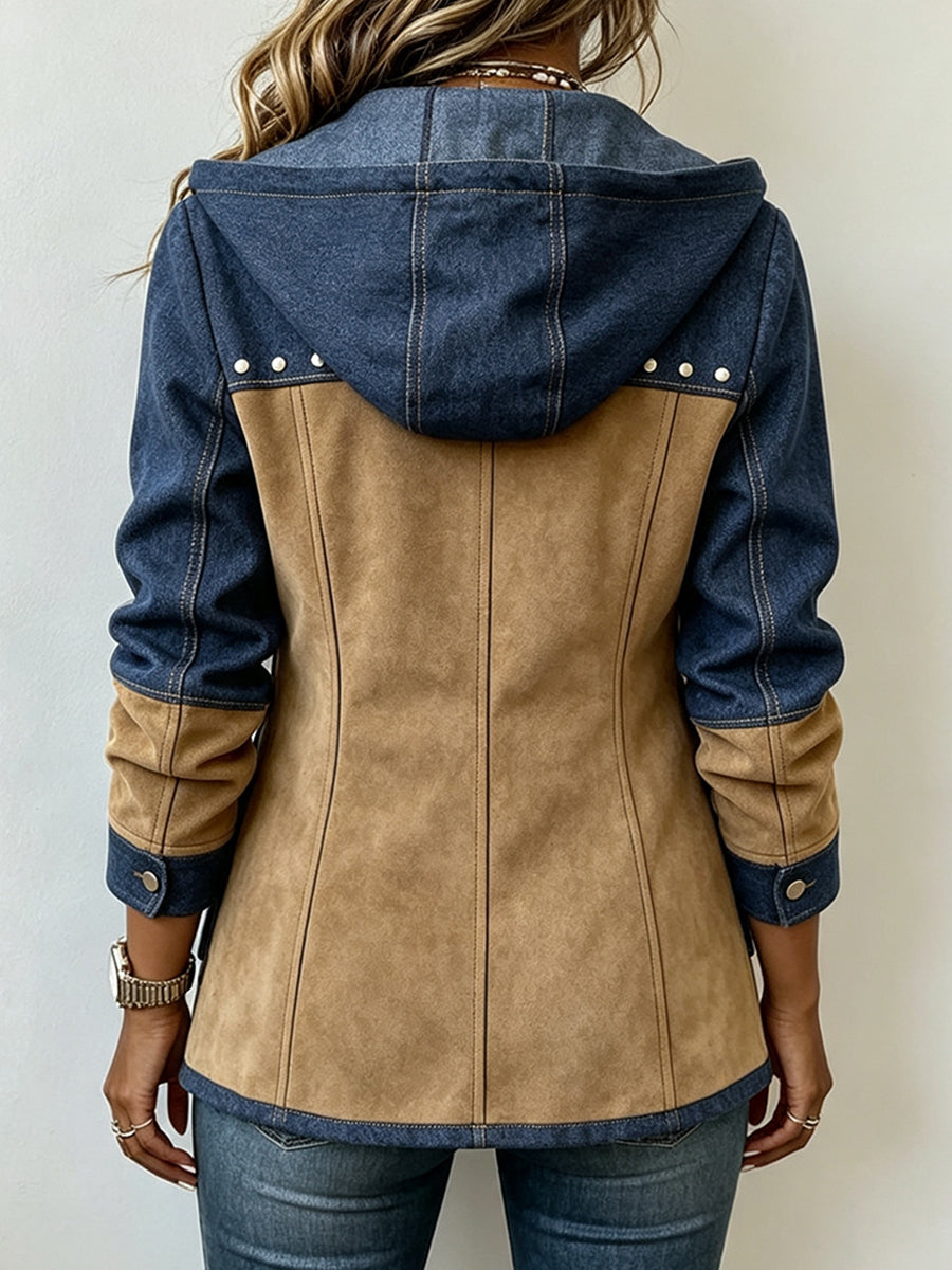 Isla | Two-Tone Hooded Jacket