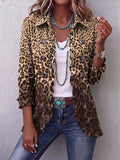 Navara | Leopard Print Ruffled Jacket