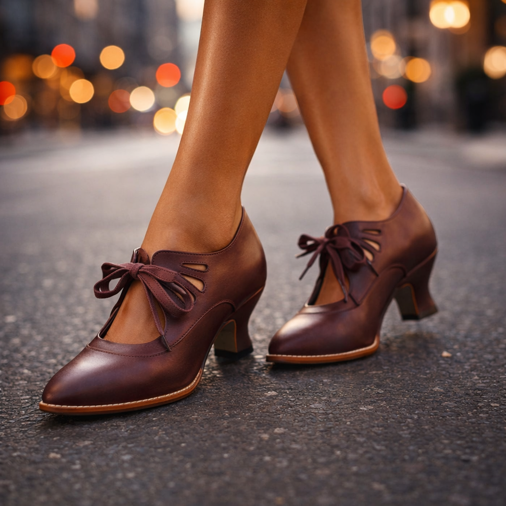 Dorothy | Vintage Lace-Up Heels