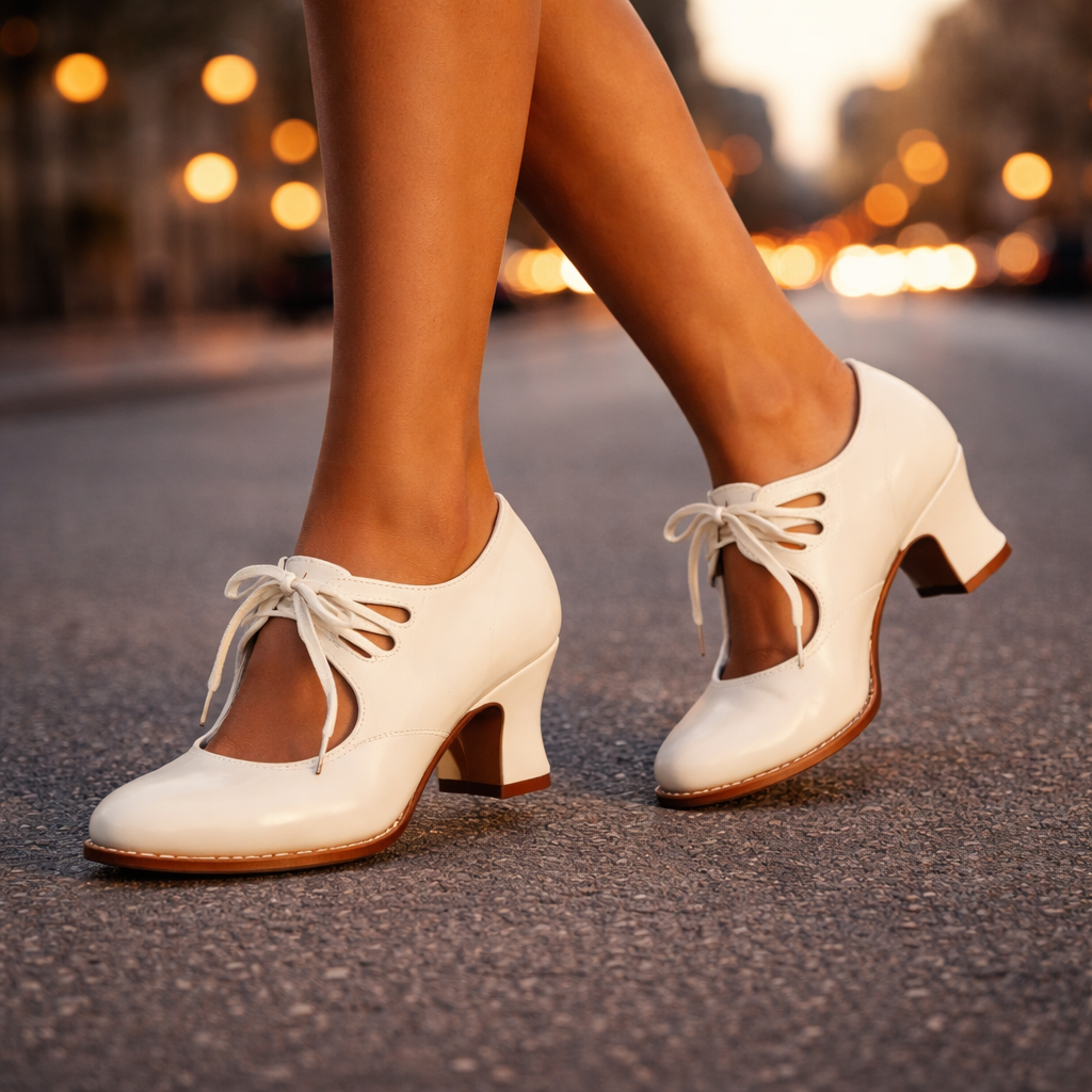 Dorothy | Vintage Lace-Up Heels